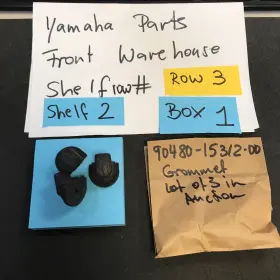 90480-15312-00 Yamaha 3 Rubber Grommet Tri-moto 125 Yt125 Yt 1980 Oem
