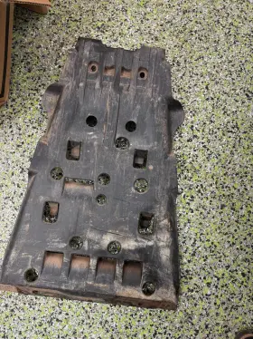B16-f147f-00-00 Yamaha Kodiak 700 Eps 16 Skid Plate Rear B16-f147f 2019-2024