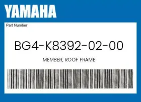 Bg4-k8392-02-00 Yamaha Genuine Member Roof Frame -