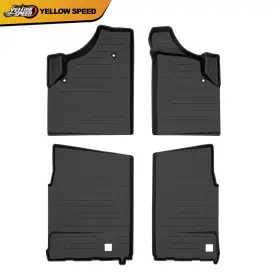 Yel660702 Yellowspeed Front Rear Tpe Floor Mats Fit For Can-am Defender Max Hd7 Hd8 Hd9 Hd10 2016-2026