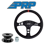 Prp Flat Leather Steering Wheel Red Stripe/quick Release Hub For Polaris/can-am New. Price: $459.98.