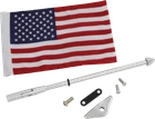 Show Chrome Folding Flag Pole With Us 52-965 New. Price: $85.45.