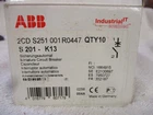 Nib Abb System Pro Compact Circuit Breaker Pole 13AMP S201-K13 Qty 10 New. Price: $149.00.