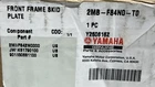 Yamaha 2MB-F84N0-T0-00 Front Skid Plate New. Price: $84.95.