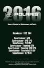 Polaris 2016 Hawkeye 325 2X4 / Sportsman 570 Touring Owners Manual Paperback Used. Price: $64.90.