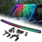 Weisen Roof 42" Rgbw Led Light Bar Mounts+plug Play Wire For Polaris Rzr Pro New. Price: $199.99.