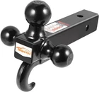 Class 3/4 Trailer Hitch Tri Ball Mount With Hook Pickup Truck Tow Receiver New. Price: $37.43.