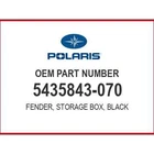 Polaris Fender Storage Box, Gloss Black 5435843-070 Oem New. Price: $124.99.