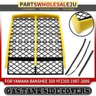 Front Plastic Gas Tank Side Covers W/ Grill For Yamaha Banshee 350 87-06 Yellow New. Price: $66.13.