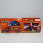 Lot 2 Pro-engine Fire Department Container Truck Be Real Man Dept Car Set Used. Price: $39.99.
