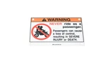 New Oem Yamaha 5FE-2151H-01-00 Warning Label Nos. Price: $20.20.