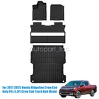 Floor Mats Trunk Liners Bed 5.3FT For 2017-2025 Honda Ridgeline Crew Cab Tpe New. Price: $145.79.