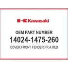 Kawasaki Cover,front Fender,fr 14024-1475-260 Oem New. Price: $26.68.