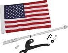 Show Chrome Folding Flag Pole With Us Left #41-203L Can-am New. Price: $75.50.