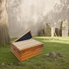 10-FRAME Cedar Beehive Kit W/ Beeswax Coating, Brood Box, Honey Super, Frames New. Price: $56.72.