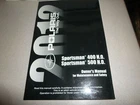 Polaris Owner's Manual Maintenance Safety 2012 Sportsman 400 H.O/500 9923420 Used. Price: $29.99.