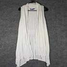 Nwt Apt 9 White Sleeveless Draped Open Front Tunic Cardigan Women New. Price: $20.00.