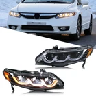 Led Headlights For Honda Civic 2006-2011 Ex Lx Si Projector Front Lamps Assembly New. Price: $405.99.