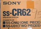 Sony SS-CR62 Wired 3 .0-CHANNEL Home Theater Speakers New, Open Box 90'S. Price: $59.99.