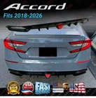 For Honda Accord 2018-26 Sport Gloss Black Led Brake Light Rear Bumper Diffuser New. Price: $188.99.