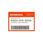 Honda Genuine Cover Set, L. Side *NH196* (wl 83620-MY6-920ZB New. Price: $90.83.