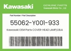 Kawasaki Genuine Cover-head Lamp,s.black 55062-Y001-933 New. Price: $46.04.