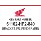 Honda Bracket, Fr. Fender 61102-HP2-840 Oem New. Price: $16.49.