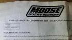 Moose Racing 4504-0155 Front Receiving Hitch New (open Package). Price: $44.99.