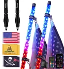 2PCS 6FT Led Whip Lights Rgb Chasing Safety Flag For Truck Polaris Sxs Rzr New. Price: $118.99.
