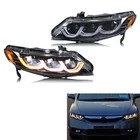 Led Headlights For Honda Civic 2006-2011 Ex Lx Si Projector Front Lamps Assembly New. Price: $405.99.