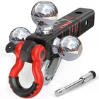 Tyt Mount Trailer Hitch Fits 2 Inch Receiver, Triple Balls W/ Tow Hook New. Price: $63.99.