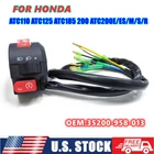 For Honda ATC110 125 185 ATC200E/ Es/ M/s/r Handlebar Start Stop Kill Switch New. Price: $32.99.