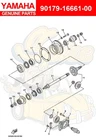 Yamaha NUT(3JP) 90179-16661-00 Oem New. Price: $25.84.