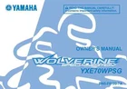 Yamaha Owners Manual Book 2016 Wolverine 700 Special Edition YXE70WPSG New. Price: $19.50.