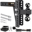 Adjustable Trailer -drop Hitch-tow Fits 2 RECEIVER-8INCH Dro... New. Price: $180.45.