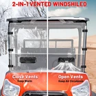 For Kubota Rtv X900/ X1120 2014-2025 Scratch Resistant Full Windshield W/ Vents New. Price: $171.58.