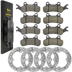 Front & Rear Brake Disc Rotors W/ Pads For Canam Defender Max HD10 2018-23 New. Price: $105.00.