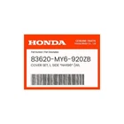 Honda Genuine Cover Set, L. Side *NH196* (wl 83620-MY6-920ZB New. Price: $88.61.