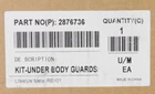 New 2008-2013 Genuine Polaris Rzr 800 Underbody Skid Plate Kit Oem 2876736 Nos. Price: $404.08.