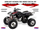 2006 2007 Honda Trx 400EX Decal Sticker Oem Kit Black Plastic Atv Quad New. Price: $49.99.