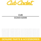 Cub Cadet 503-02006 Bushing 10.3X23X49.4 Challenger MX750 MX550 Eps 4X4 New. Price: $16.95.