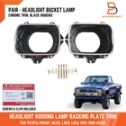 Pair Headlight Housing Lamp Backing Plate Trim For Toyota Pickup LN50 LN56 83-88 New. Price: $66.32.
