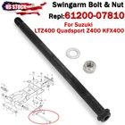 #61200-07810 For Suzuki LTZ400 2003-08 Quadsport KFX400 Swingarm Bolt & Nut New. Price: $32.99.