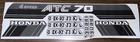 1985 Monochrome Fender Gas Tank Frame Decal Emblem Set New. Price: $57.99.