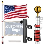 Yescom 20FT Portable Telescoping Flag Pole With Ladder Mount For Trade Show Fair New. Price: $149.90.
