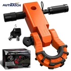 Autmatch 2" Shackle Hitch Receiver & Mega Ring Offroad Recovery,orange New. Price: $49.99.