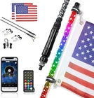 Kemimoto Pair 3FT Rgb Bluetooth Led Spiral Whip Lights Antenna Chase For Utv Atv New. Price: $79.89.
