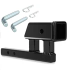 Geksion 1.25" To 2" Hitch Adapter Solid Shank, 4" Rise/drop, Extension ... New. Price: $42.21.