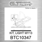 BTC10347 Kit, Light MY13 Fits John Deere (surplus Open Box) New. Price: $653.04.