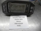 Yamaha 2005 450 Kodiak 4WD Meter, Speedometer. 4961 Miles Used. Price: $445.00.